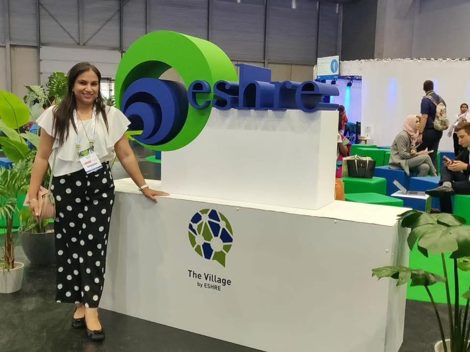 Dr. Ratika Jindal at ESHRE — European Society of Human Reproduction conference