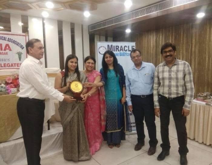 Dr. Ratika Jindal with Miracle Test Tube Baby Center team — collaboration partner